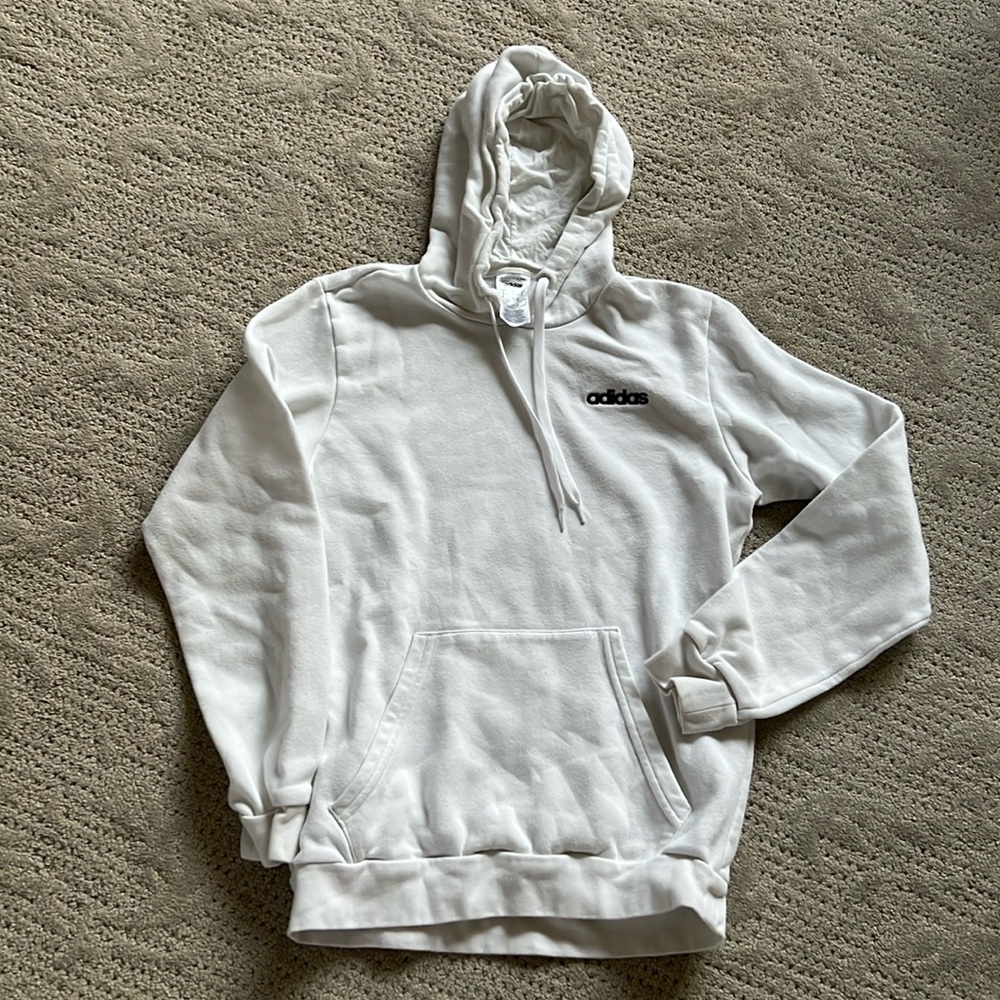 EUC Adidas White Sweatshirt